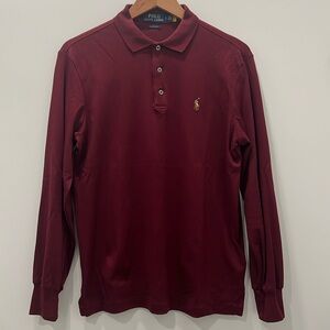 NWOT Men’s Size S Maroon Polo Ralph Lauren Long Sleeve Polo